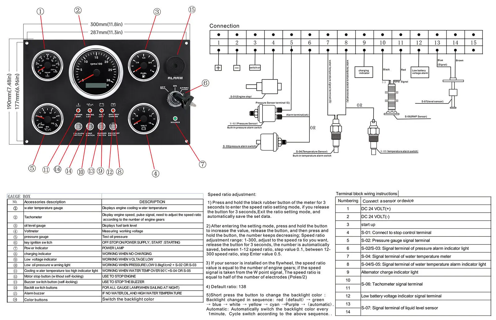 Multi Function Electronic Vehicle Car Sea Marine Boat Ship Compass Navigation Ou