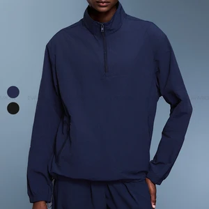 Custom Blank Essentials Women's Quarter-zip Breathable Sweatshirt 100% Nylon Autumn Gym Workout Tops Manufacturer Good Quality