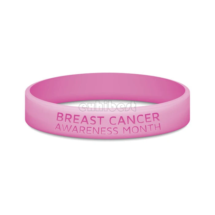 Wholesale Engraved Custom Silicone Rubber Elastic Wrist Hand Band Wristband Bracelet