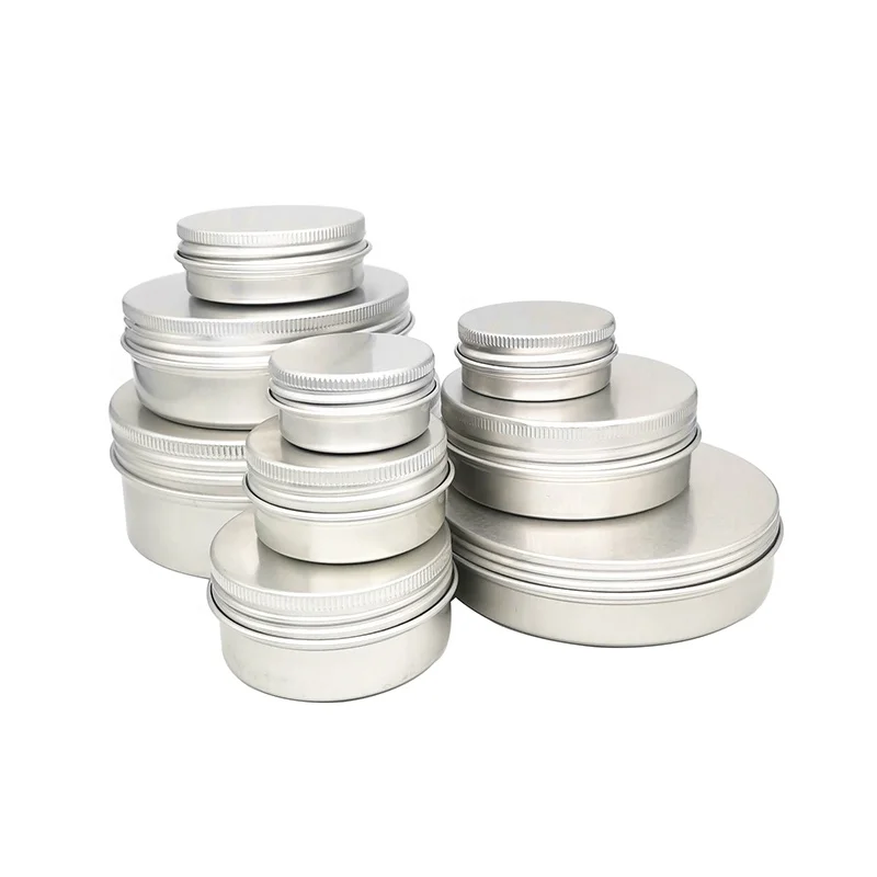 Custom Solid Perfume Balm Shampoo Soap Bar Packaging Metal Jar Aluminum Tin Jar Tin Box Containers 200ml with Screw Lid
