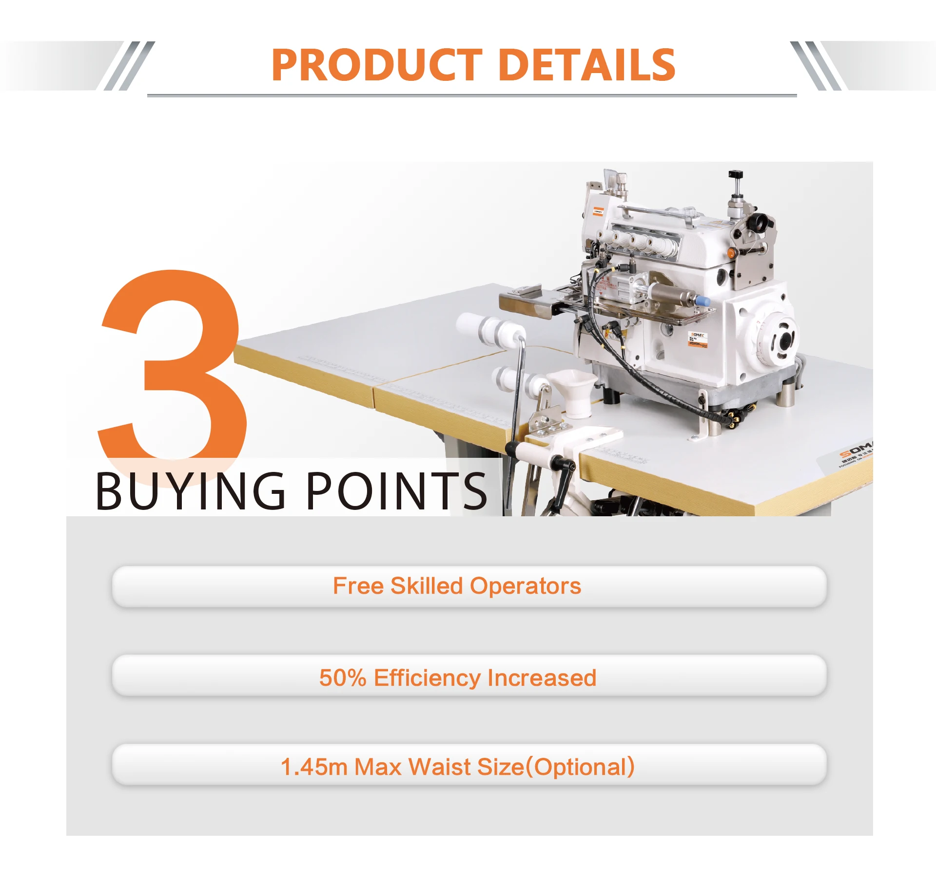 Somax Sm01b Auto Knits Neck Joining Sewing Machine Used Industrial