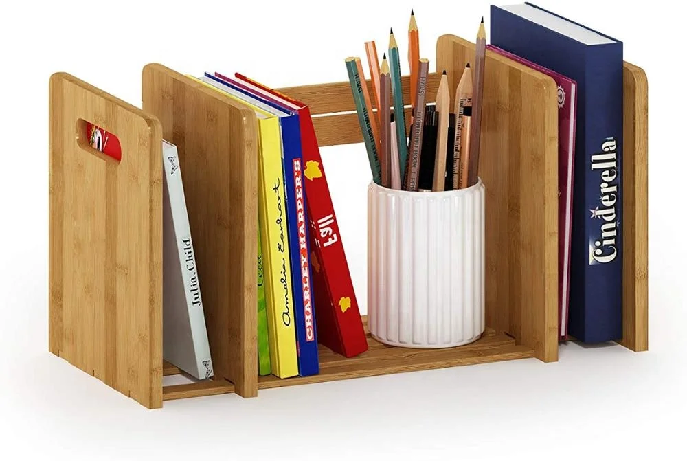 
Современный дизайн натуральный бамбук деревянный удлинитель для книг 