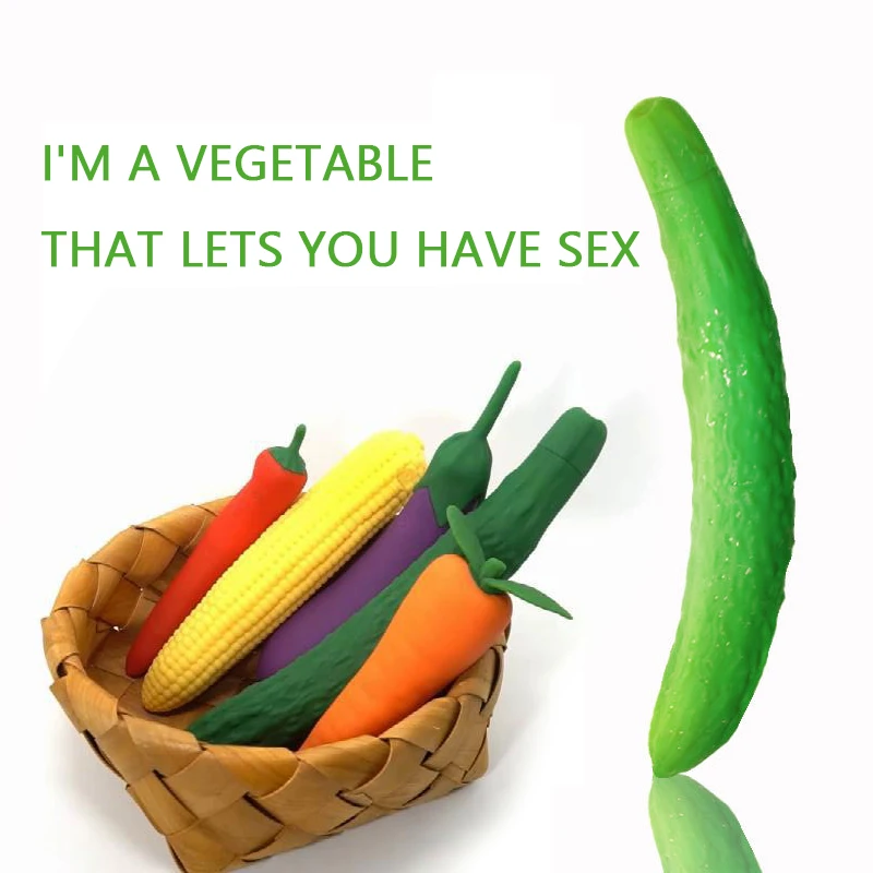 vegan sex toys YPM Adult Products Vegetable Vibrator for Cucumber Corn Carrot Eggplant  Chili Pepper Quaige with Fruits Dildo Toy