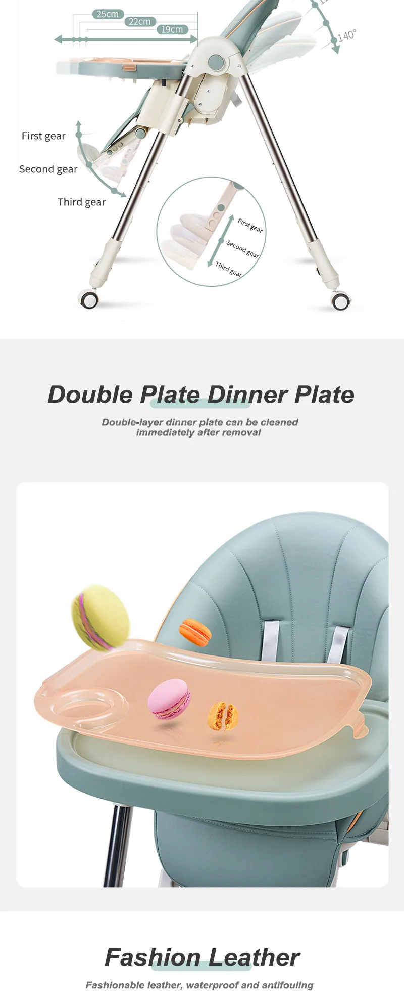product sitter dinner feeding 3 in 1 bar folding table 2021 booster childrens dining used eating kids wholesale unique baby high chair-5