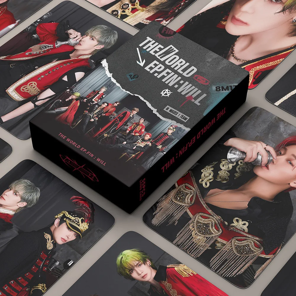 55Pcs/Set KPOP Photocards ATEEZ the WORLD EP.FIN WILL LOMO Cards