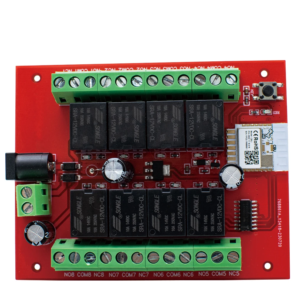 8CH Tuya Smart Wifi Switch Module DC 24V APP Remote Control 8 Channels Inching Relay Work With Alexa Google Home