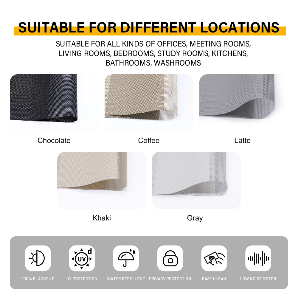 High Quality Window Blinds Roller Shade Double Layer Day and Night Smart Electric Motorized Zebra Blinds
