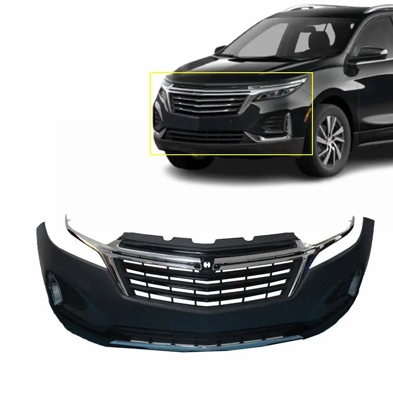 OEM auto parts car body kit front bumper complete kit without senors hole for Chevrolet chevy Equinox 2022 2023