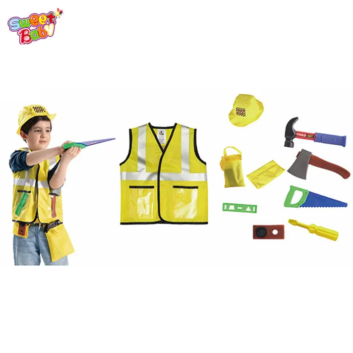 Костюм на Хэллоуин, полицейский рабочий пожарный пилот, врач, ролевые игры, детское выступление, косплей-шоу, детская одежда