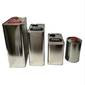 1Litre 2.5L 3.78L 5L Square Round Empty Metal Tin Cans for Paint Petrol