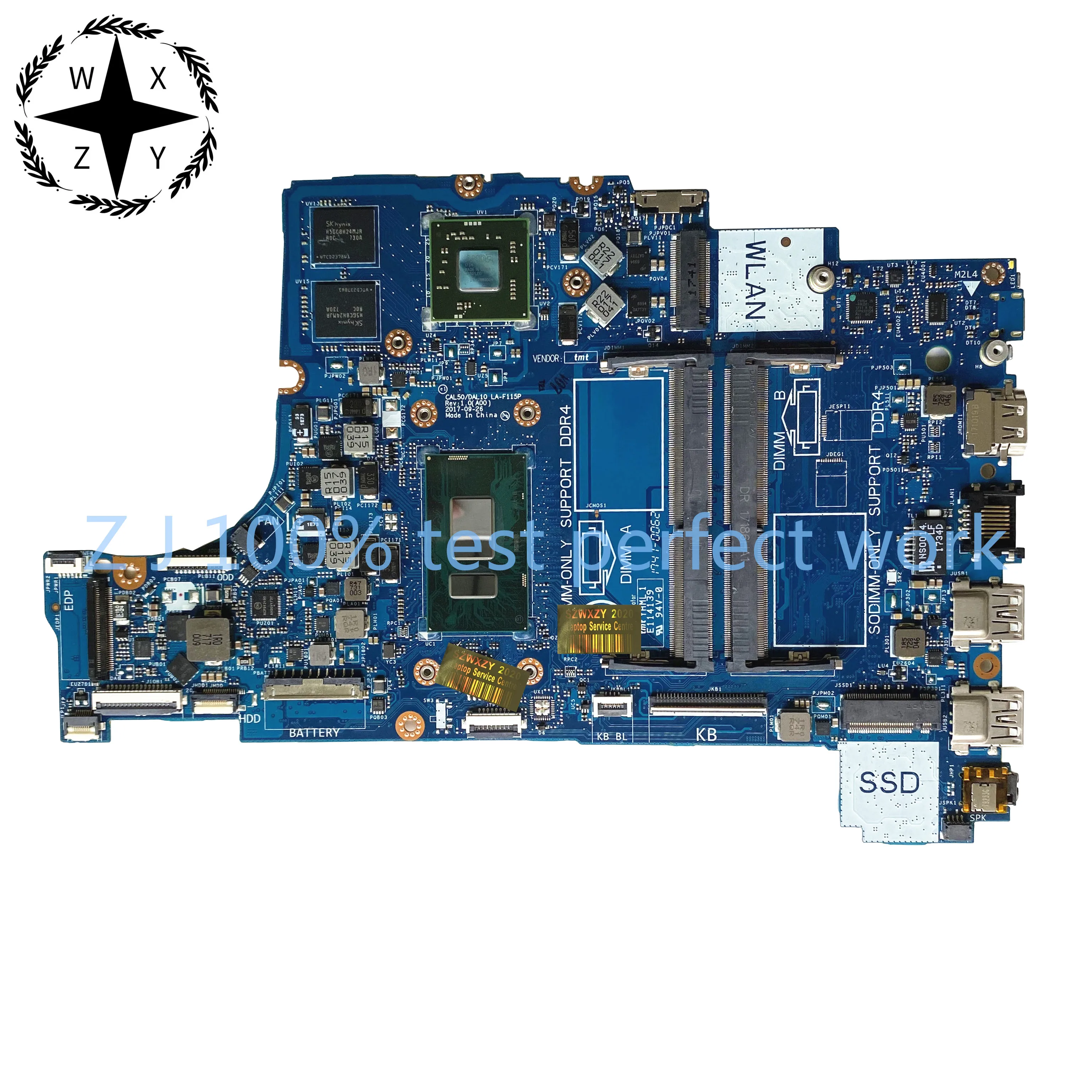 For Dell Inspiron 15 5570 5770 7570 Laptop Motherboard Cn-0n7y27 