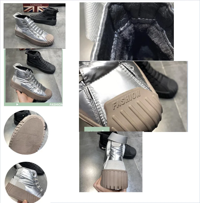 Spring. autumn and winter new Martin boots.high-top. thick-soled.Korean-style fashion trend.all-match casual couple shoes