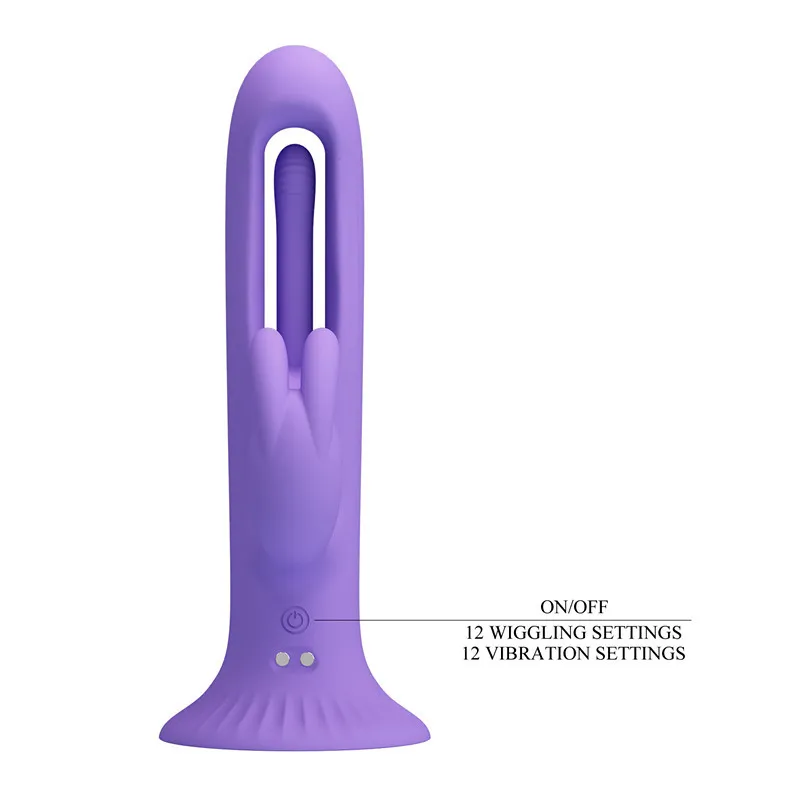damen vibrator Neues Design Handfreier Silikon G-Punkt Vibrator mit 4 Flügelschlägen