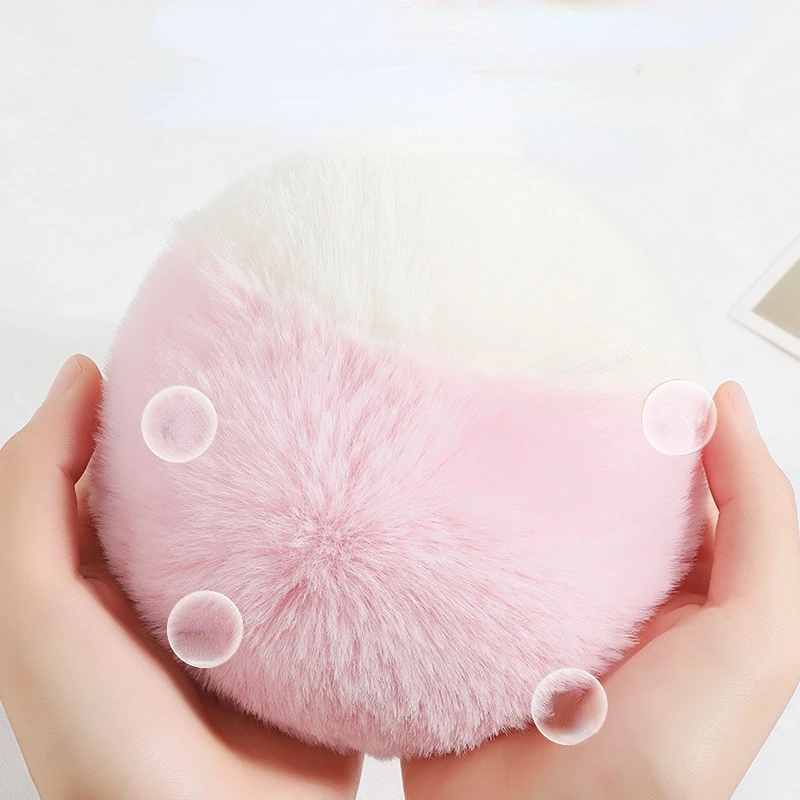 FF3246 Color Matching Windproof Warm Faux Fur Ear Muffs Festivals Gift Foldable Girls Boys Fuzzy Fluffy Plush Winter Earmuffs