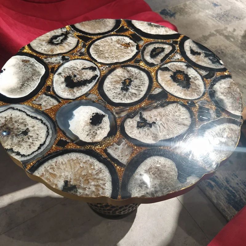 product ydstone natural semi precious stone multi color customizable coffee cable842-3