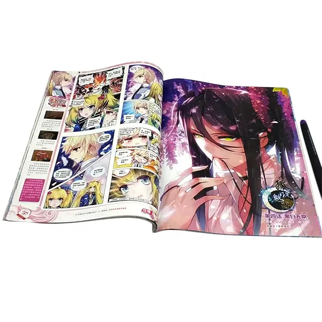 Customization Print Designed Full Color Comic Books Illustration Books Manga Printing on Demand