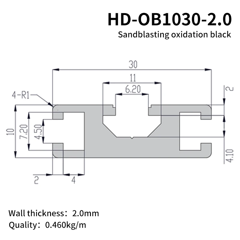 Industrial Aluminum Profile 1030 Profile European Standard Automation Equipment Door Frame details