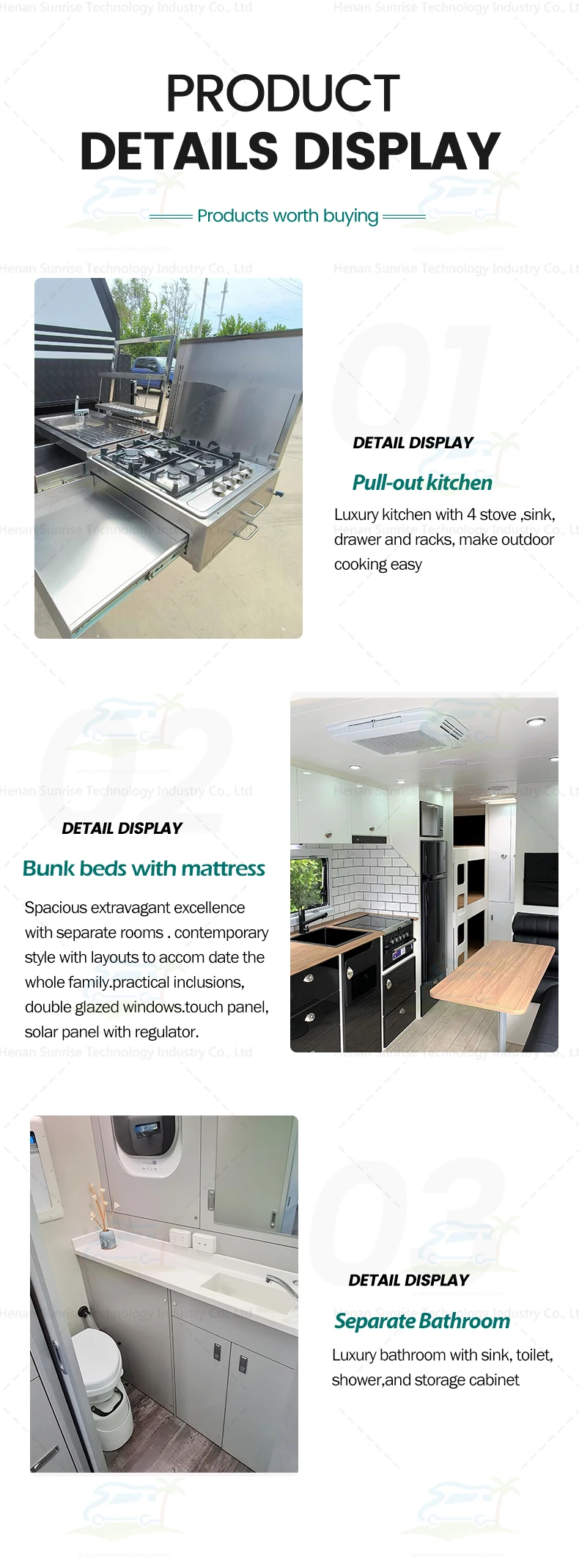 19 21ft Hybrid Caravan Rv Trailer Camper Rv Shower Toilet Combo Caravan