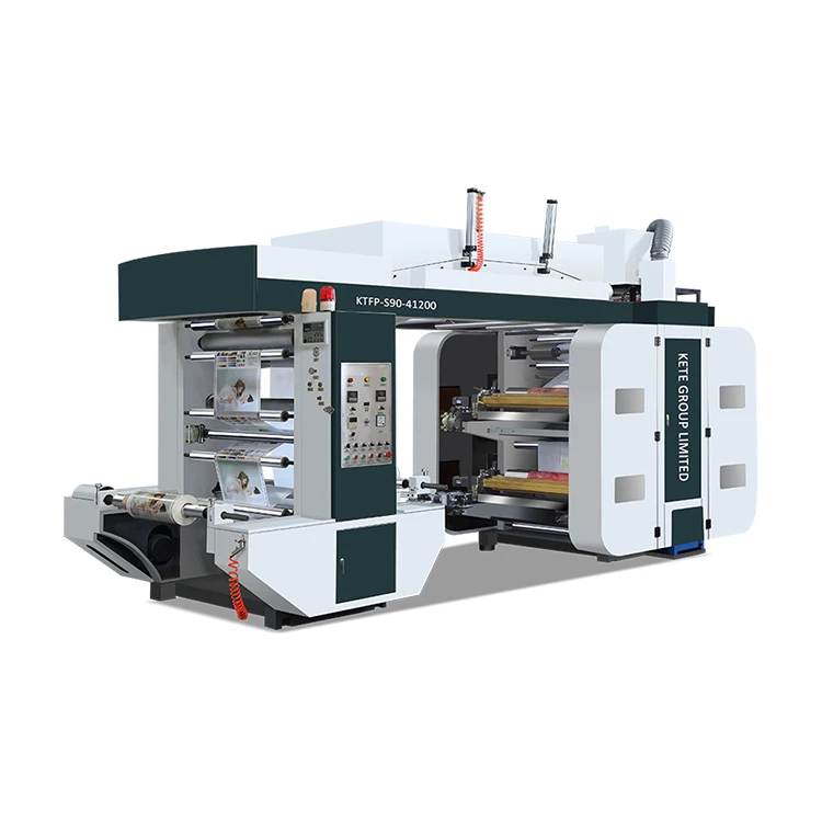 4 Color Flexo Printing Machine Price List UV Flexo Printing Machine for Roll to Roll Plastic Film Paper Flexo Printing Press