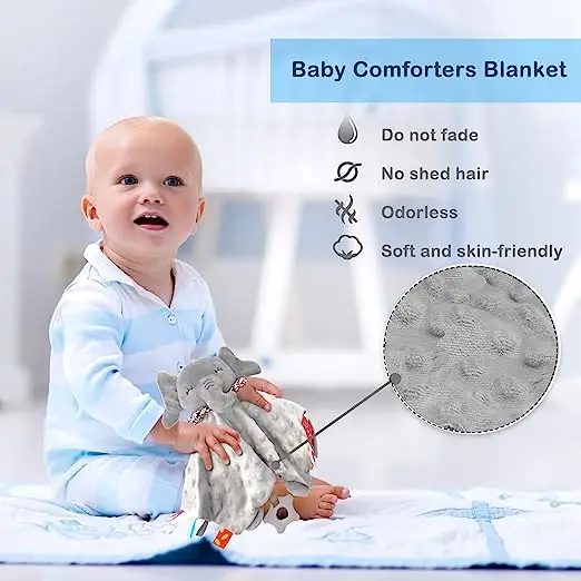 Baby Comforters Blanket Stuffed Toy Soft Comforter With Teether