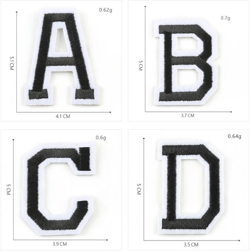 Multiple Choice Embroidery Chenille Letter Patches,Iron On Embroidery