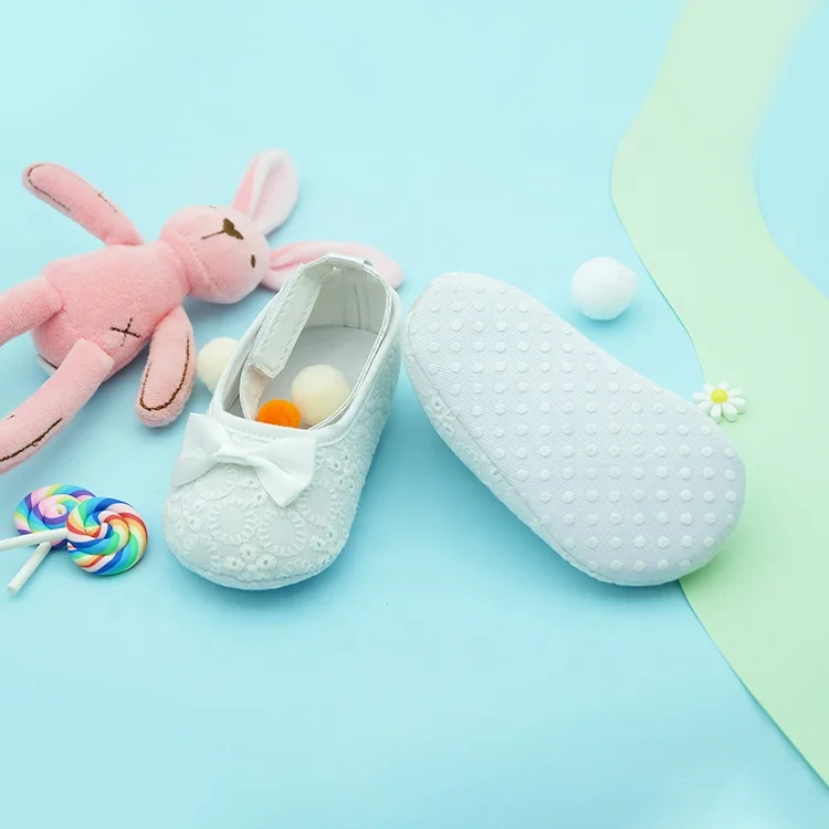 Оптовая продажа, белые туфли для девочек в стиле принцессы с цветами для крещения