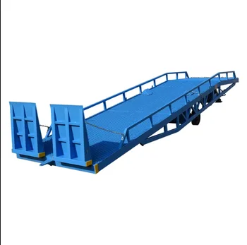 Mobile Container Loading Ramp Hydraulic Dock Lift Platform Adjustable Height Loading Weight Different