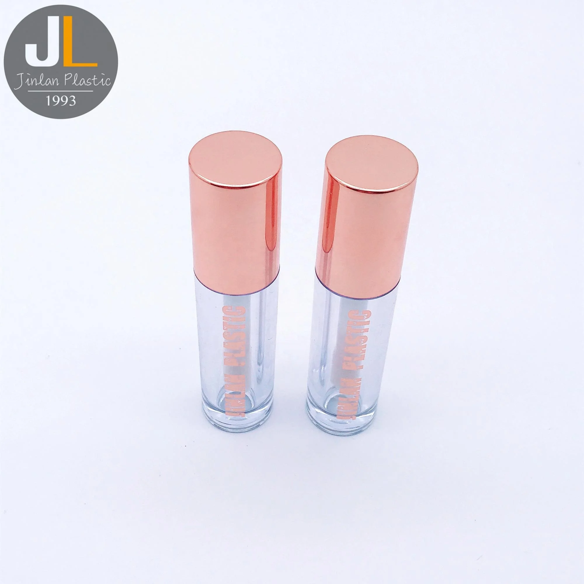 [4 5 мл] Круглый контейнер с аппликатором тюбик для блеска губ цвета розового золота по заводской