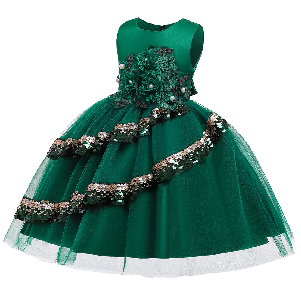 Wholesale best designer girls' dresses dinner child pageant dress