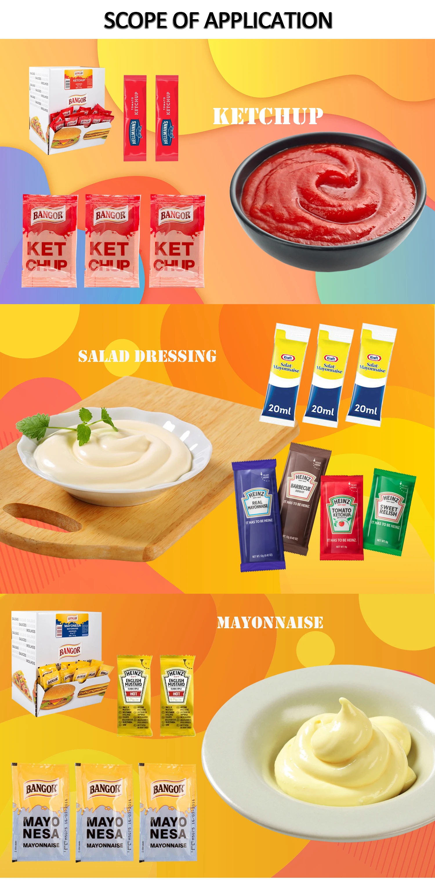 Vertical 4 Sides Seal Bag Ketchup Ice Candy Ice Lolly Filling Machine Multilane Liquid Sachet