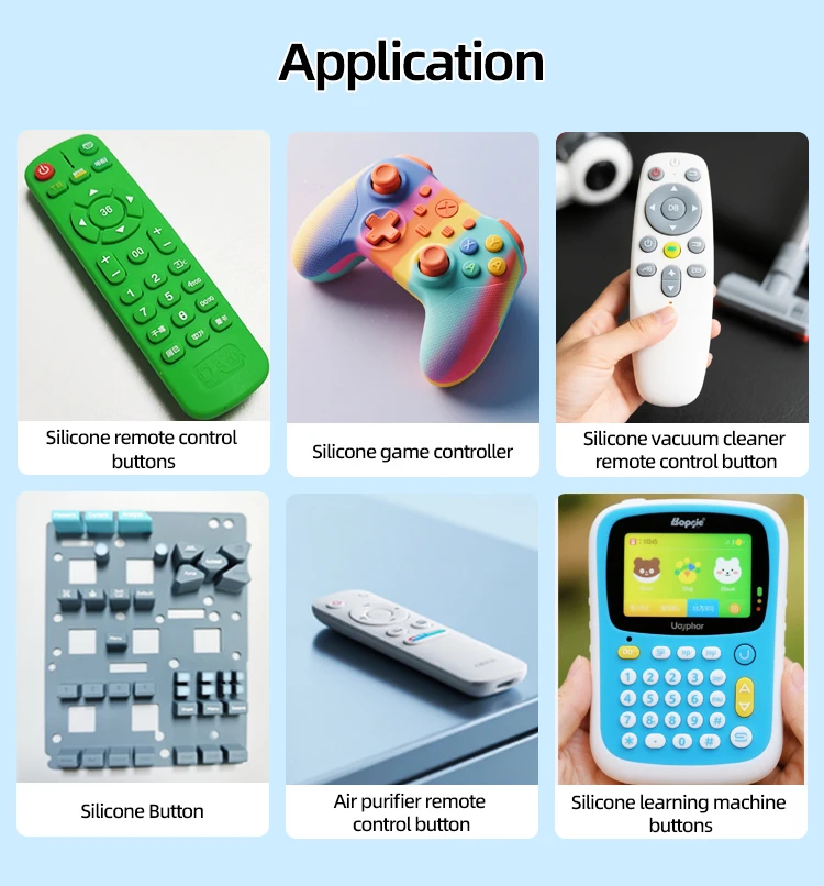 product custom silicone keypad solutions factory direct pricing hardness 30 80 shore backlit options adhesive layers for electronics-5