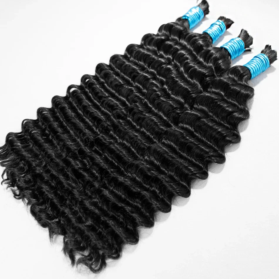 Giliai banguoti žmogaus plaukai, neapdoroti, dideli, Cabelo Humano, 100 % bohemiški, juodi garbanoti plaukai._voghion.com