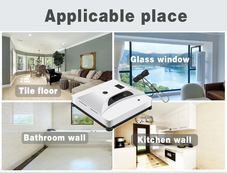 Ultrathin Window Cleaning Robot with 100-240V Power and 1 Year Warranty for Efficient 2.4min per Square Meters Cleaning