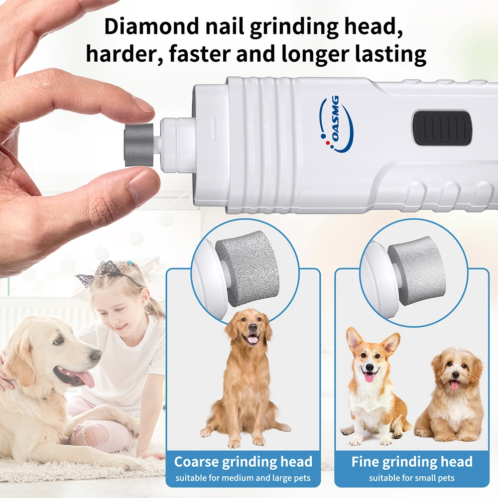 Professional Electric Rechargeable Portable Dog Cat Pets Nail Grinder For Pet Dogs And Cats