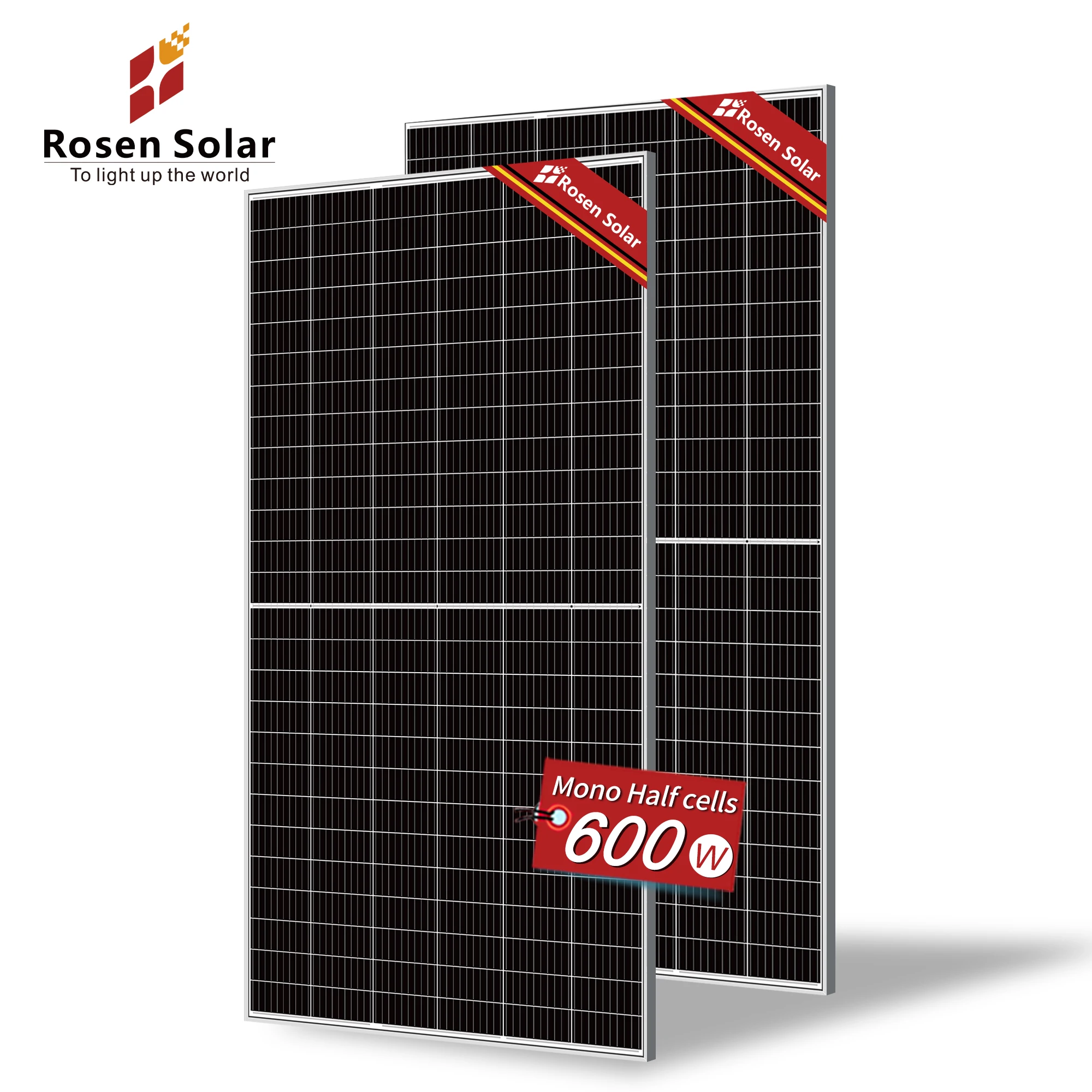 Tier 1 top brand 600w 800W  half cell 182mm 210mm solar panel price solar energy panel battery