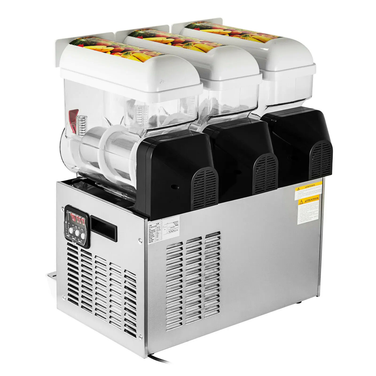 Slush Machine Slushy Maker 45L Three Tanks Frozen Drink Commercial Smoothie Ice Maker
