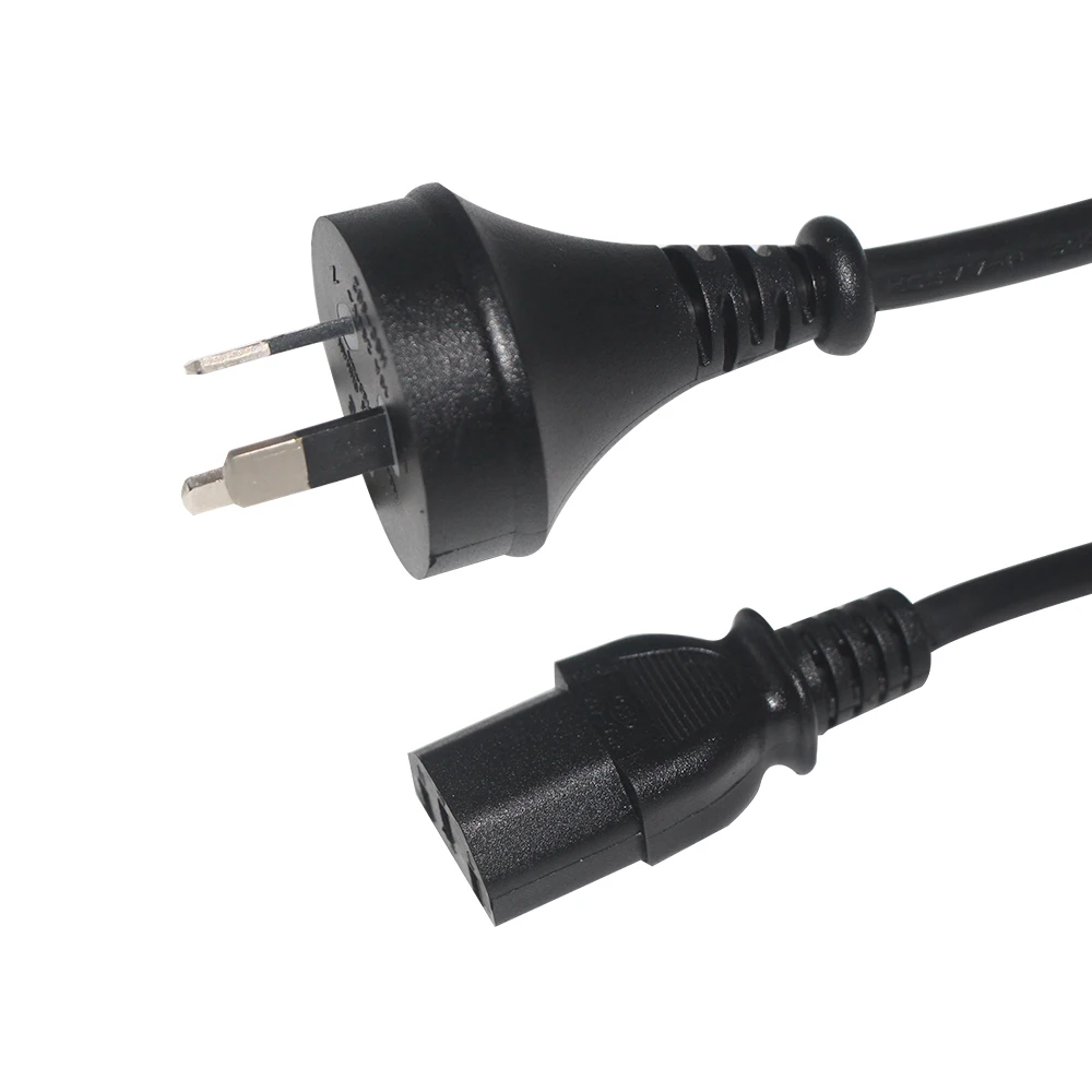 Australian 3 Pin Plug Socket Connector Power Cord Cable 14Awg C13 Plug Cord for Computer