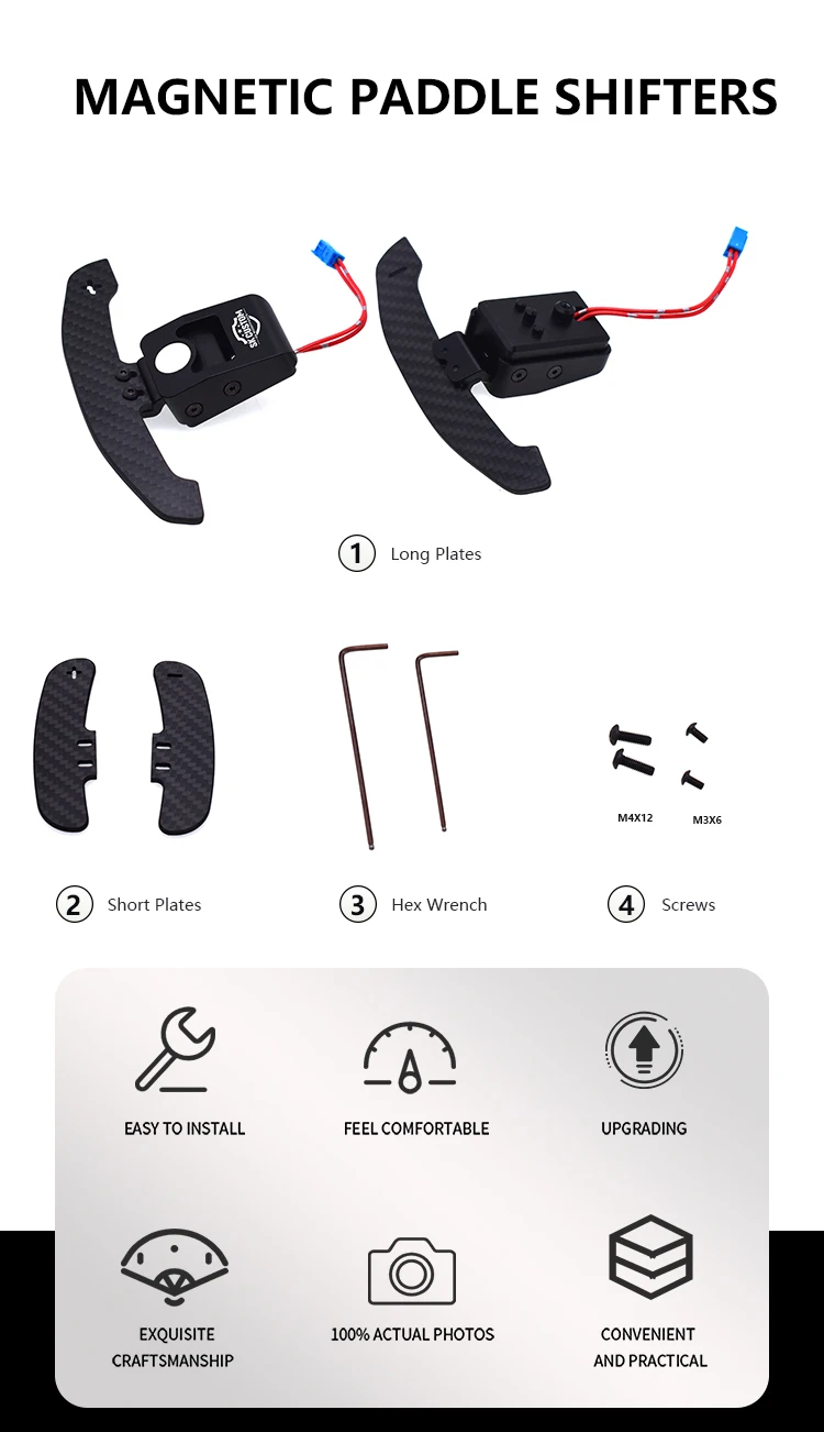 Custom Magnetic Carbon Paddle Shifter Steering Wheel Shift Paddles For Toyota Supra A Paddle