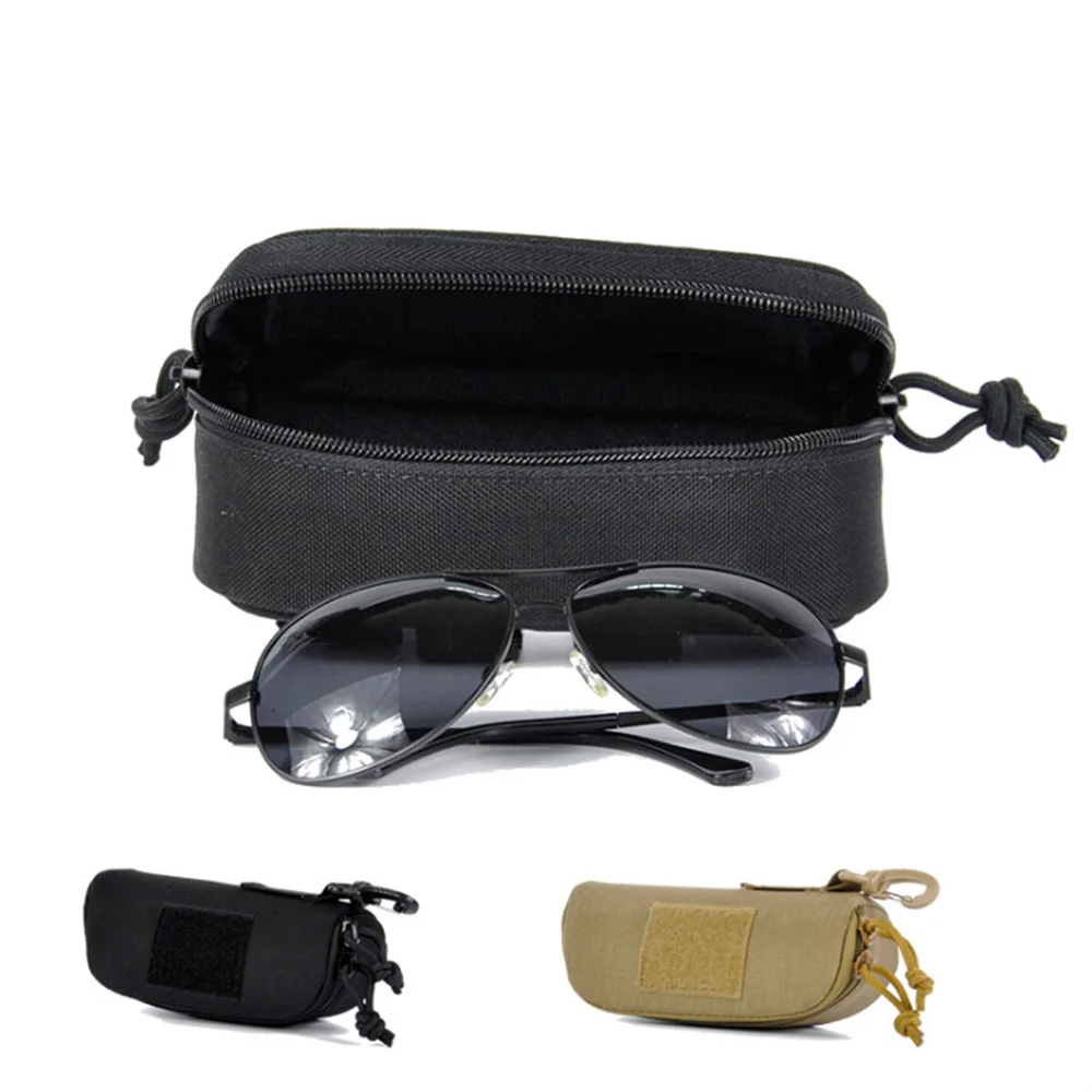 Tactical Molle Sunglasses Pouch EDC Waist Pack Utility Eyeglasses Case ...
