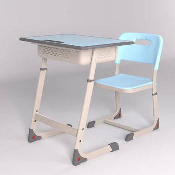 Durable and adjustable desks for children studying in schools or kindergartens