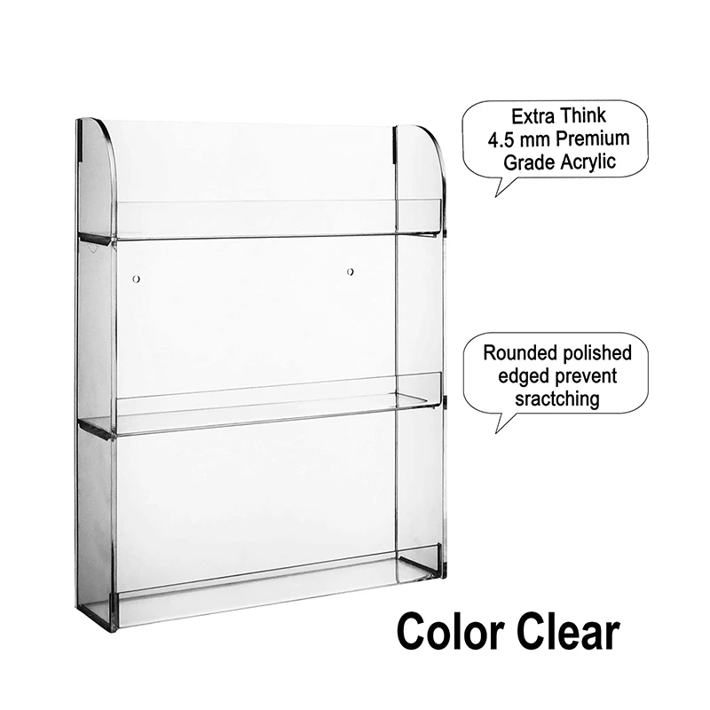 Wholesale Clear Acrylic Nail Polish Rack,Transparent Nail Polish Wall