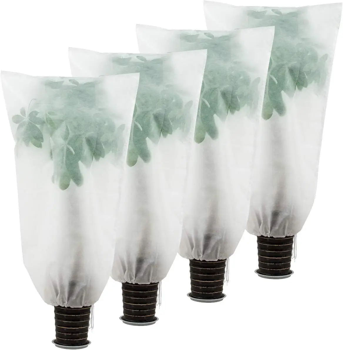 Housse Thermique Hiver Pour Plantes En Pot - Protection Contre Le Gel, Imperméable Et Respirante, Avec Cordon De Serrage - Pour Arbres Fruitiers, Fleurs