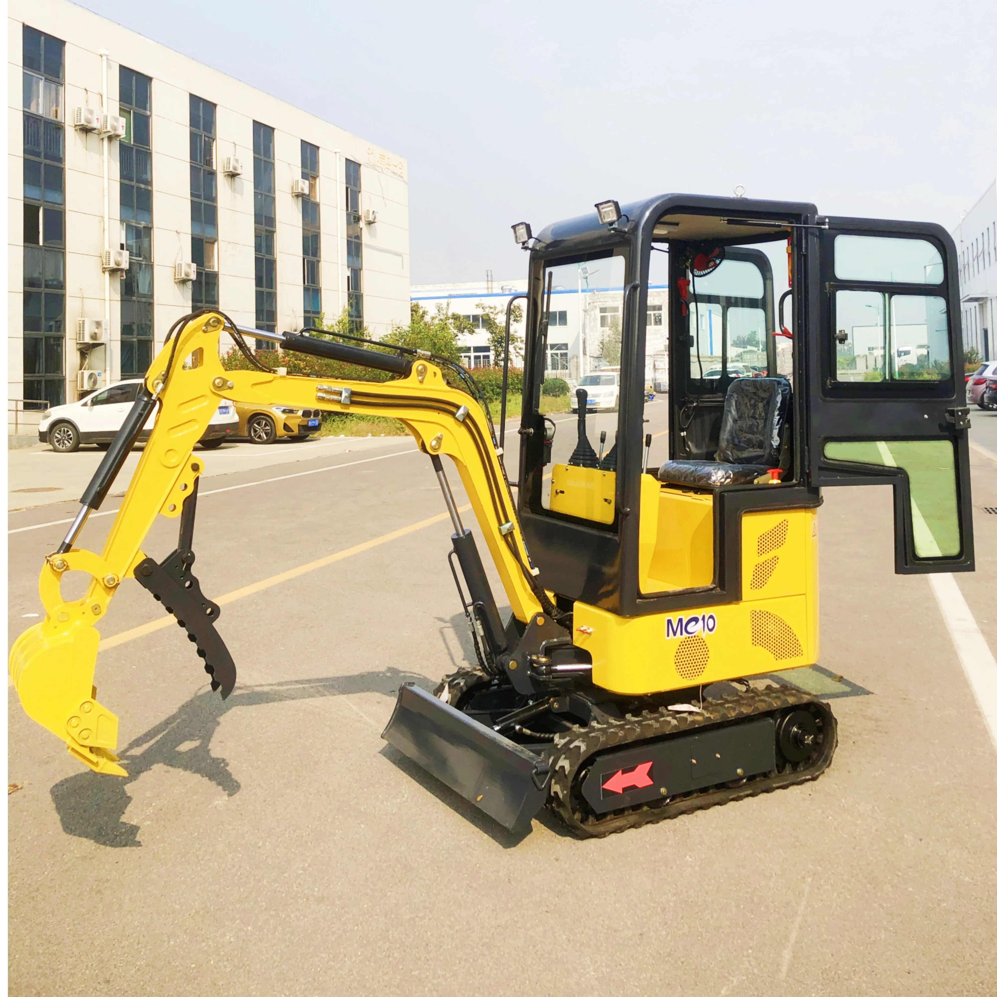 Lithium Battery Powered Mini Electric Excavator 1ton Electric Mini Excavator with Cab