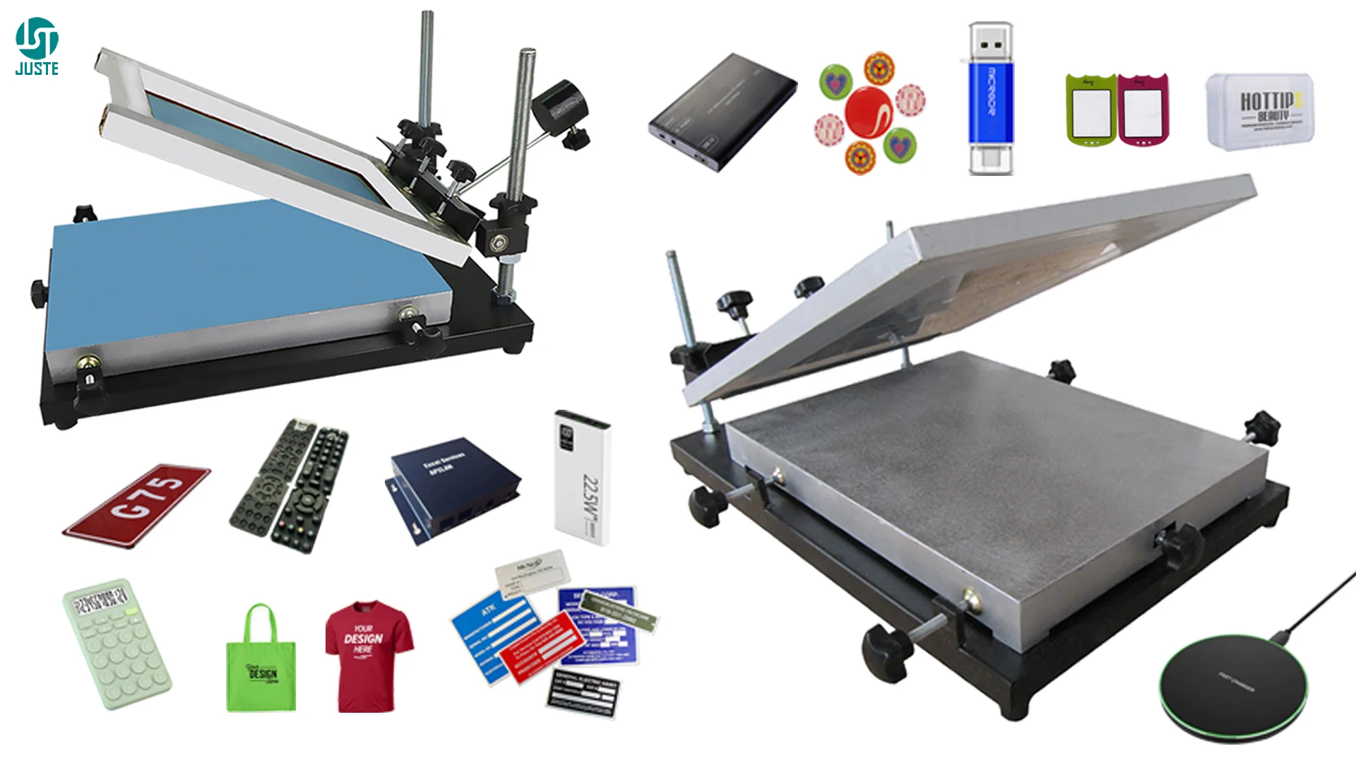 Manual Flat Silk Screen Printing Machine One Station Print Screen