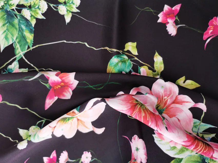 Пользовательский узор сублимационные принты модный показ хлопчатобумажная ткань для платья