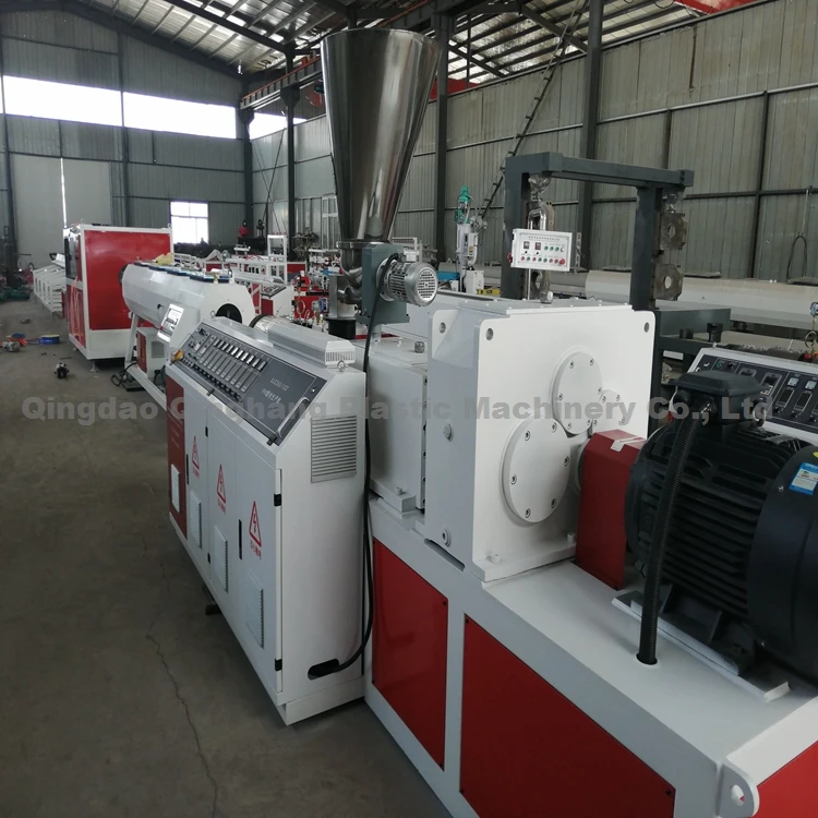 Single Wall Pvc Corrugated Tube Machine Pvc Pipe Plastic Extrusion