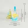 Boba Tea Cup with Straw