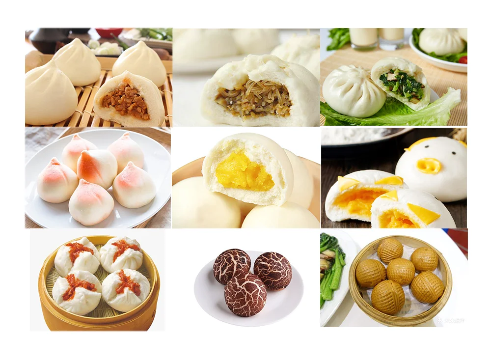 Baozi Chinese Bun Forming Machine Baozi Production Line Steam Bun Production Line Xiao long bao making machine factory