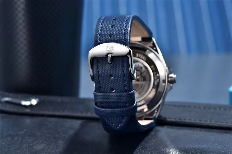 Часы Benyar 5207M, роскошные мужские часы с механизмом, горячая распродажа, ремешок из натуральной кожи, водонепроницаемые, автоматические, полые, деловые часы