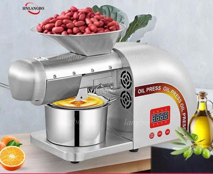 Бытовой Масляный Пресс из нержавеющей стали с контролем температуры